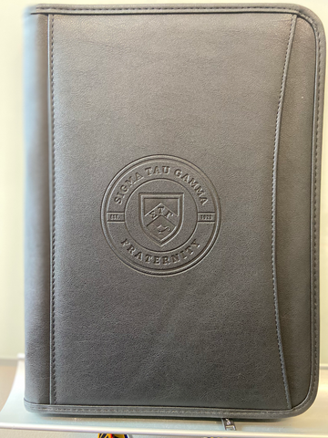 Sigma Tau Gamma Leather Padfolio